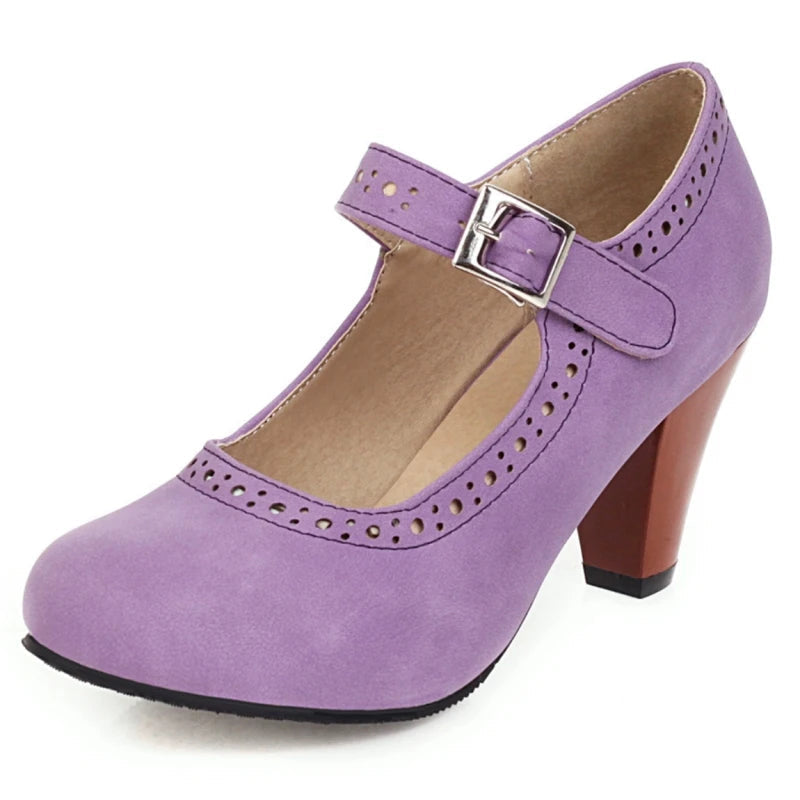 Kirsten | Eleganckie buty Mary Jane na niskim obcasie