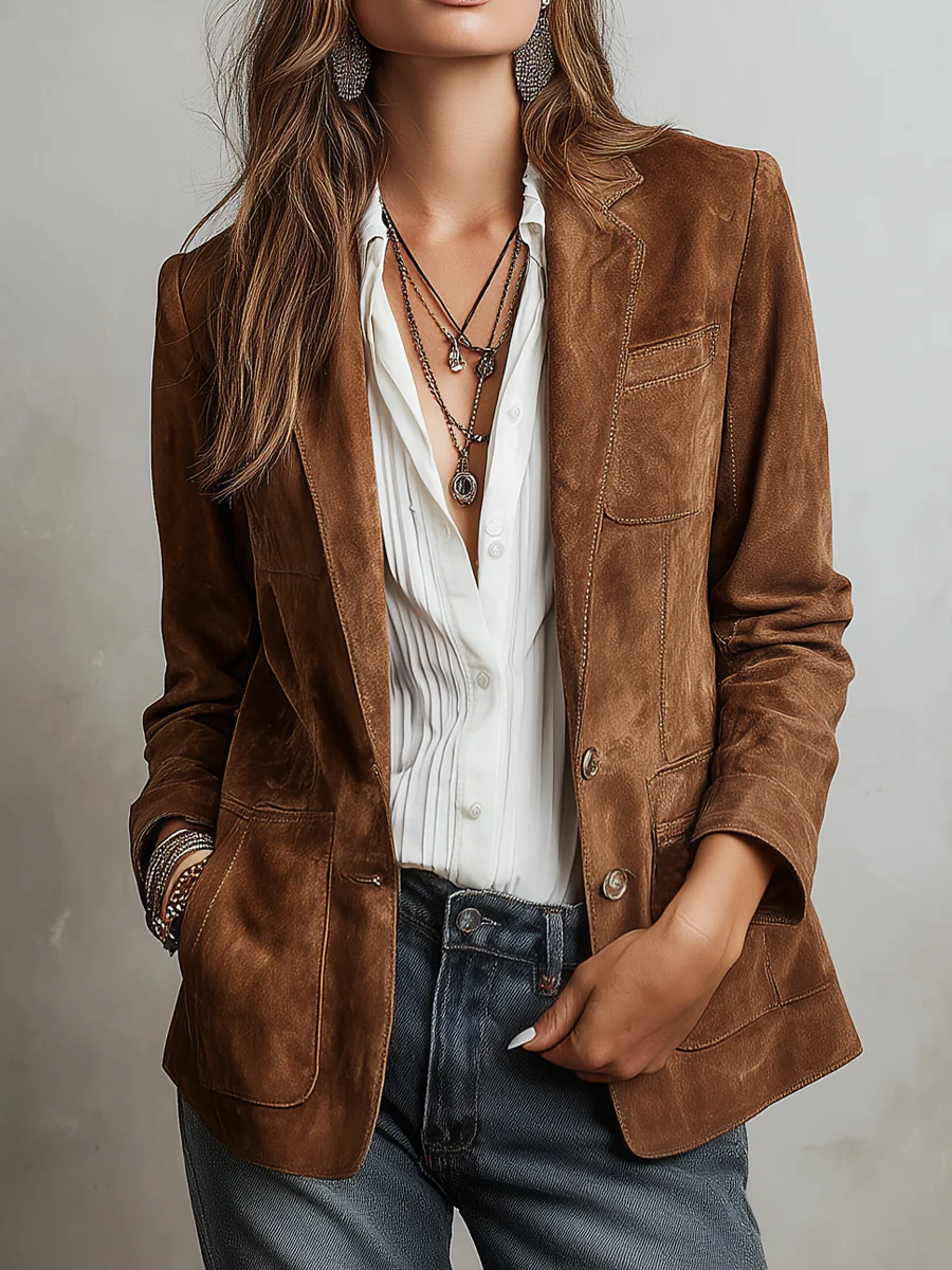 Marcella | Brązowa Marynarka Vintage
