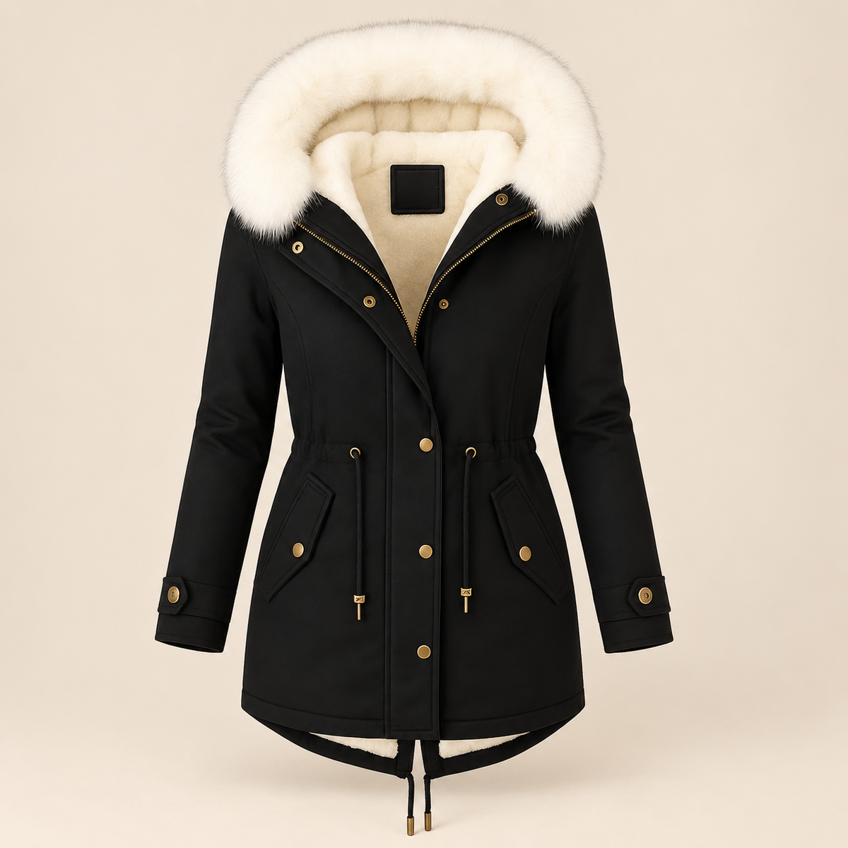 Albane | Elegancka długa parka zimowa