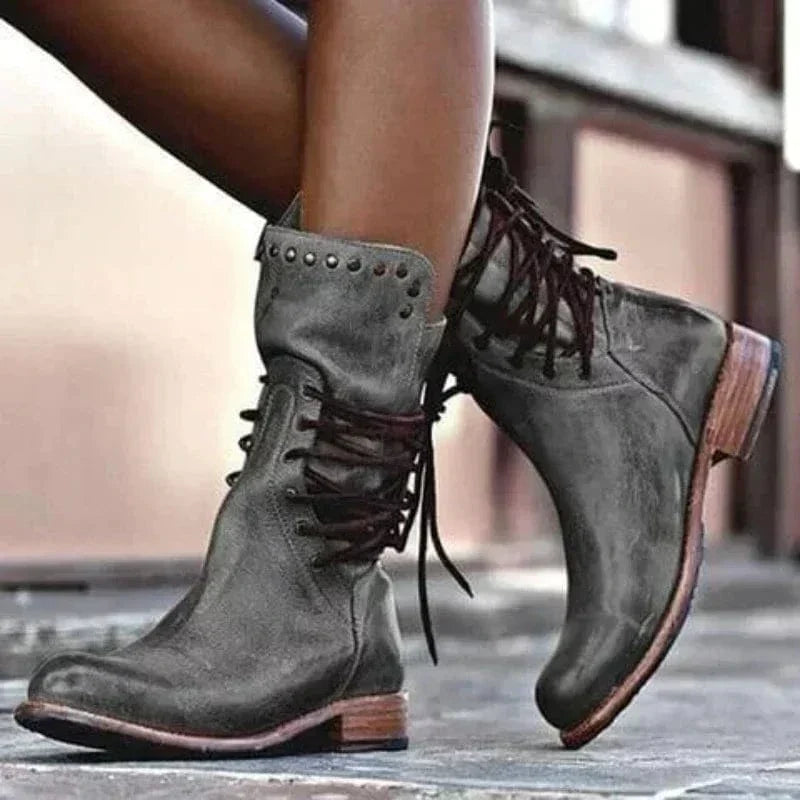 Venetia – Dzianinowe buty sznurowane