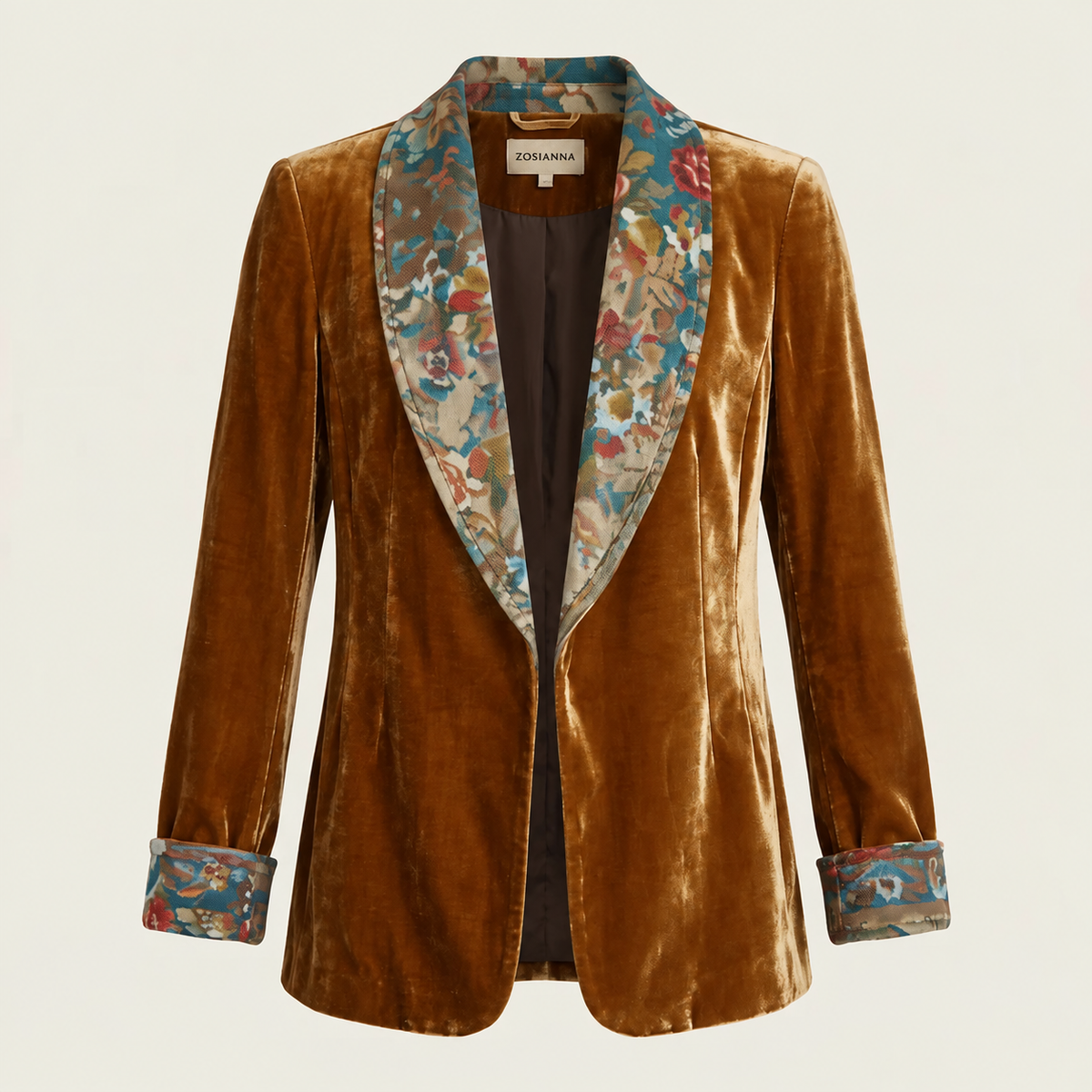Ottavia | Marynarka Vintage Patchwork w Kwiaty