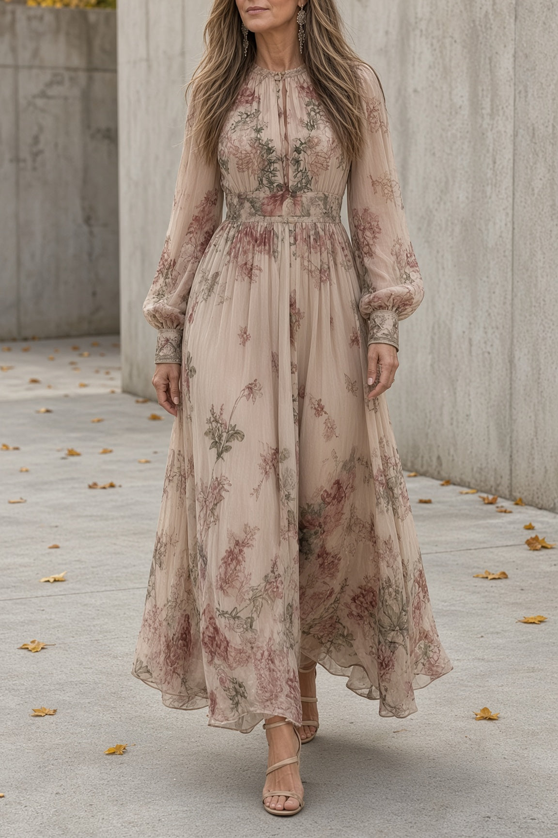 Luna – Sukienka maxi w kwiaty