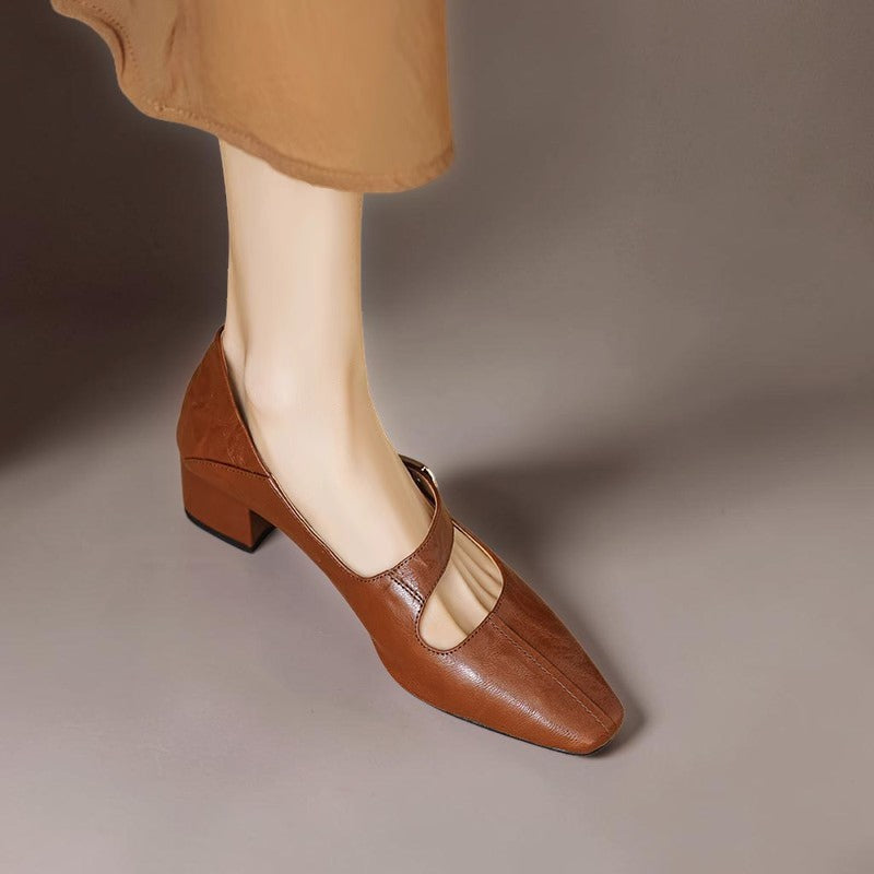 Else | Eleganckie buty Mary Jane ze złotą klamrą