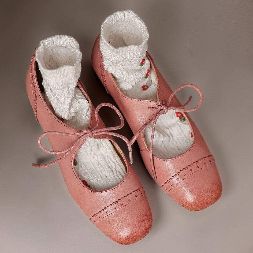 Inge | Eleganckie sznurowane buty ze wzorzystej skóry