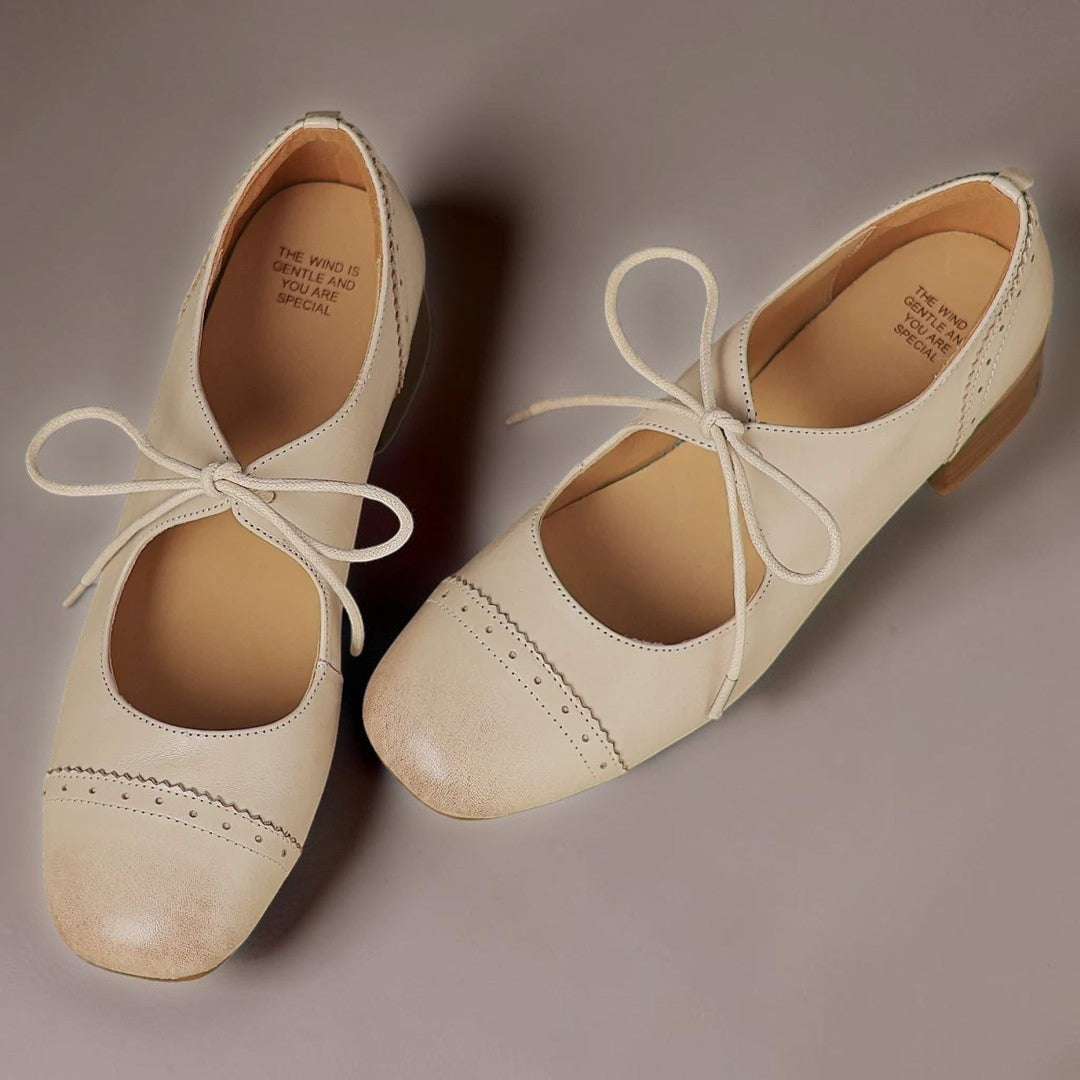 Inge | Eleganckie sznurowane buty ze wzorzystej skóry