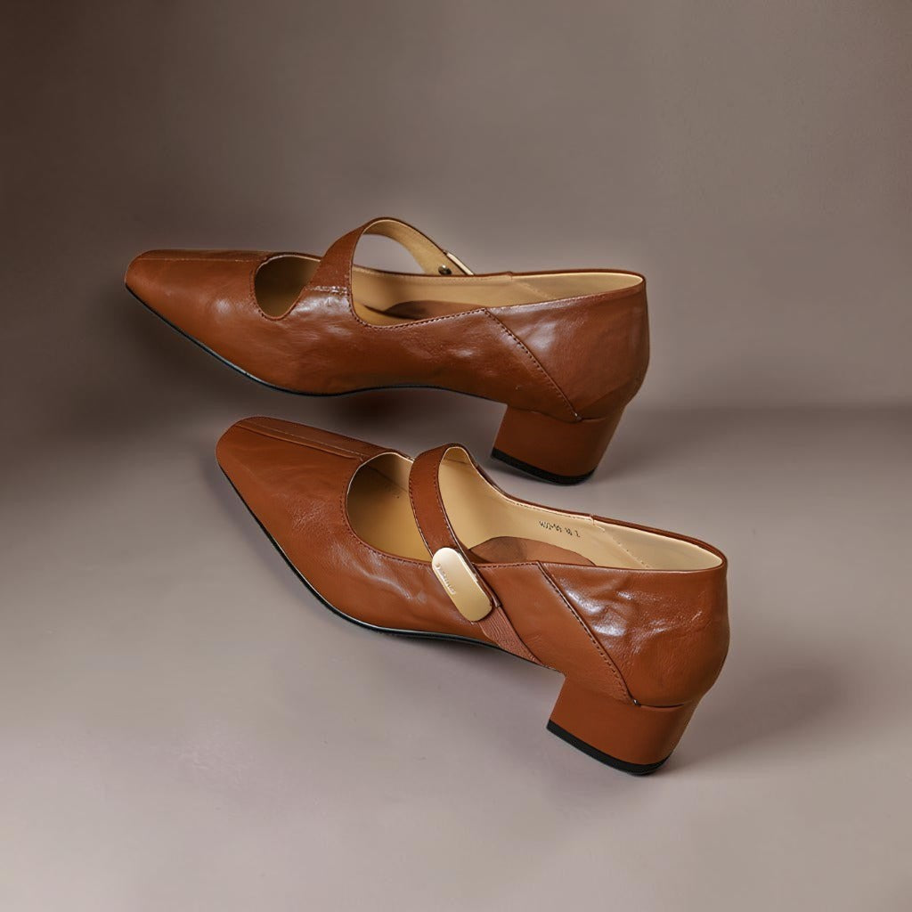 Else | Eleganckie buty Mary Jane ze złotą klamrą