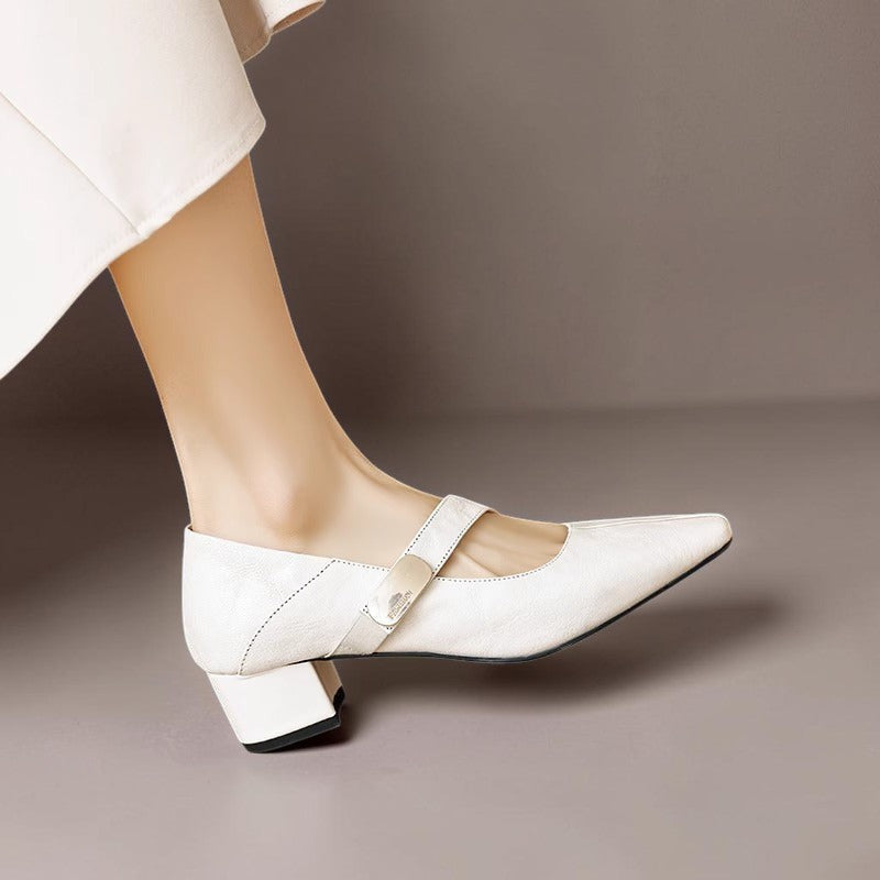 Else | Eleganckie buty Mary Jane ze złotą klamrą