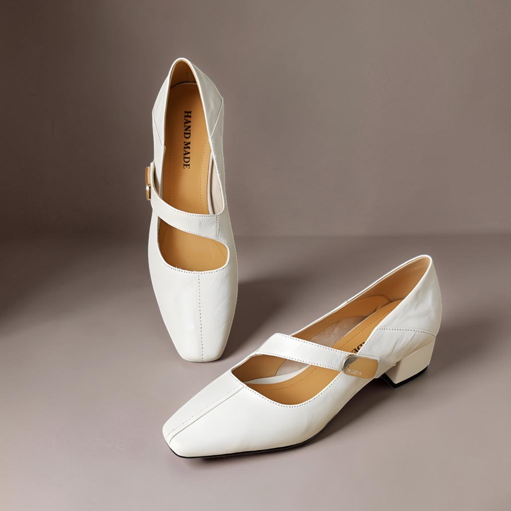 Else | Eleganckie buty Mary Jane ze złotą klamrą