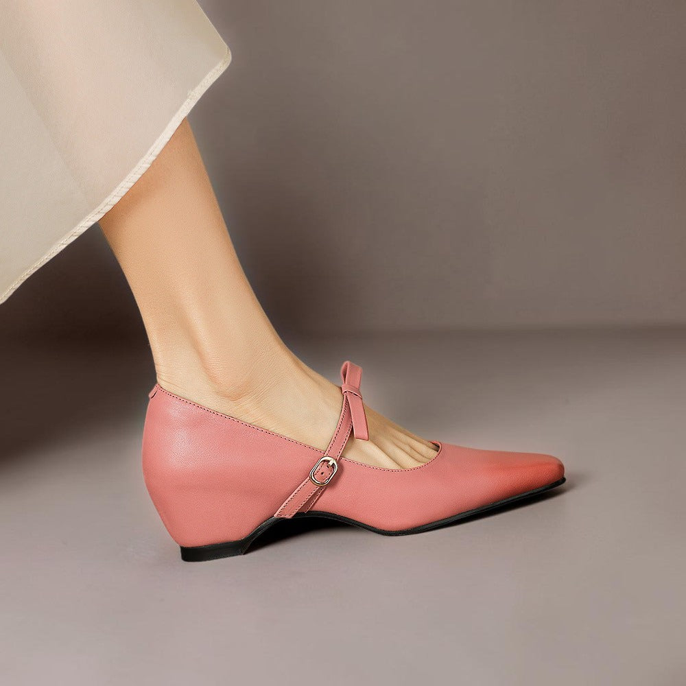 Mette | Eleganckie buty Mary Jane z kokardą
