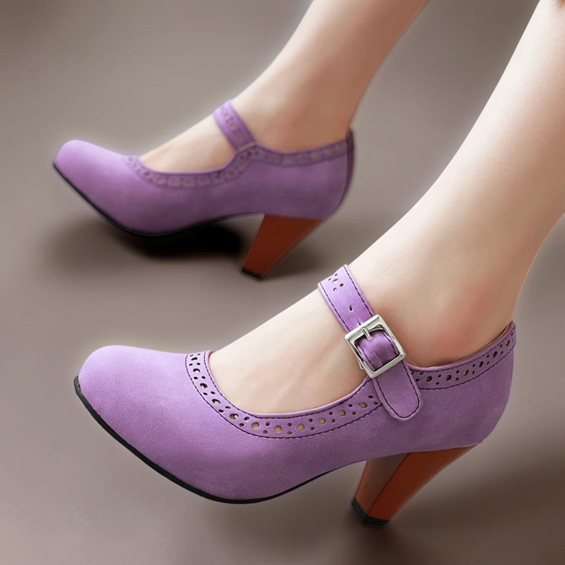 Kirsten | Eleganckie buty Mary Jane na niskim obcasie